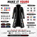 Custom Wrestling Coat – Personalized Leather Entrance Coat | Custom Colours, Flames, Name & Logo