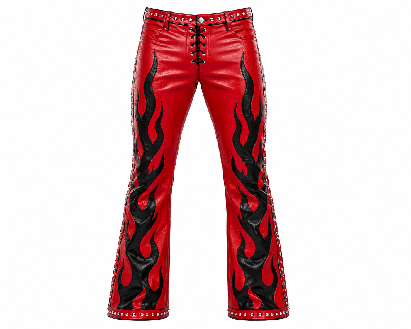 Custom Red & Black Flame Wrestling Pants – Pro Wrestling Gear