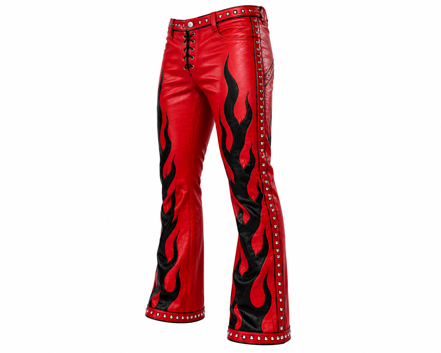 Custom Red & Black Flame Wrestling Pants – Pro Wrestling Gear