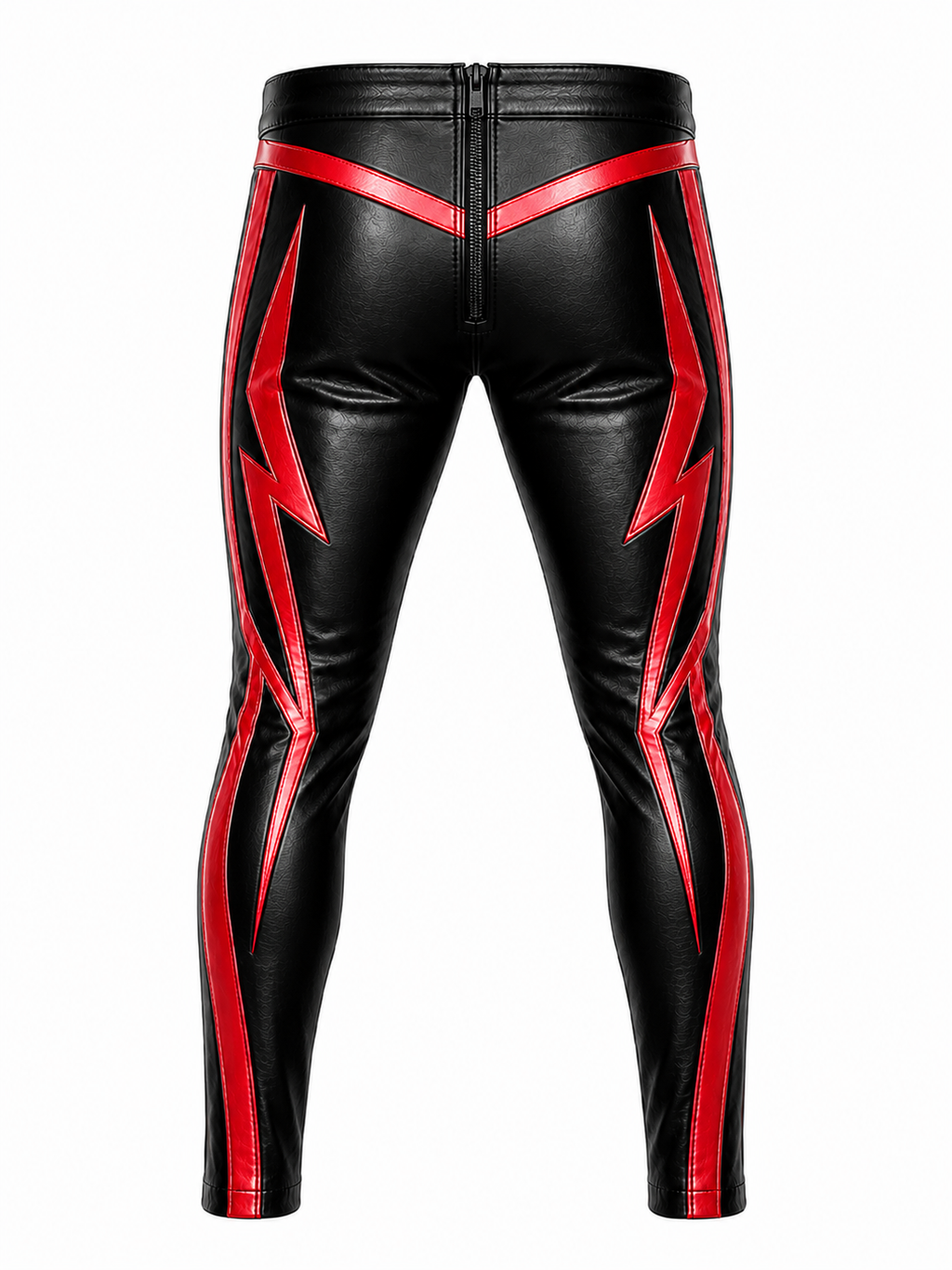 Black & Red Leather Wrestling Pants – Custom Pro Wrestling Gear