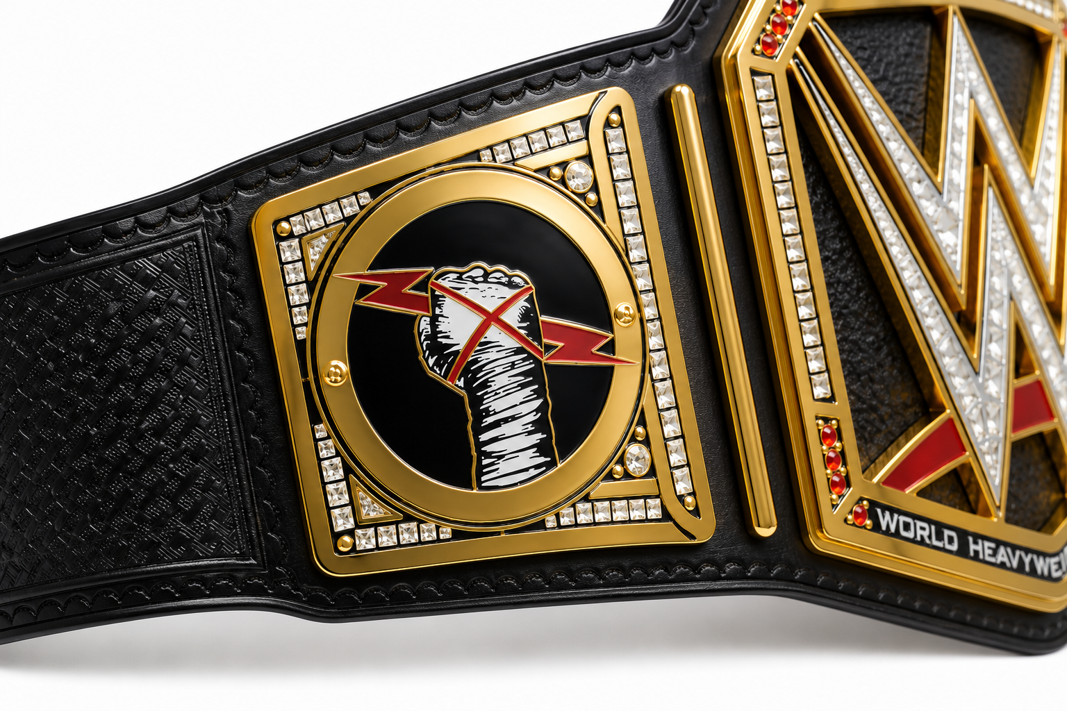 Custom Wrestling C.M Pnk Championship Belt – Premium Gold & Black Replica Title Belt