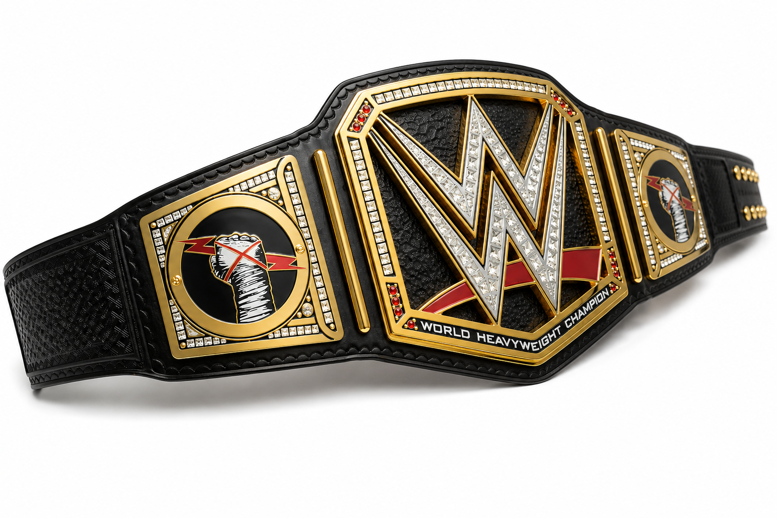 Custom Wrestling C.M Pnk Championship Belt – Premium Gold & Black Replica Title Belt