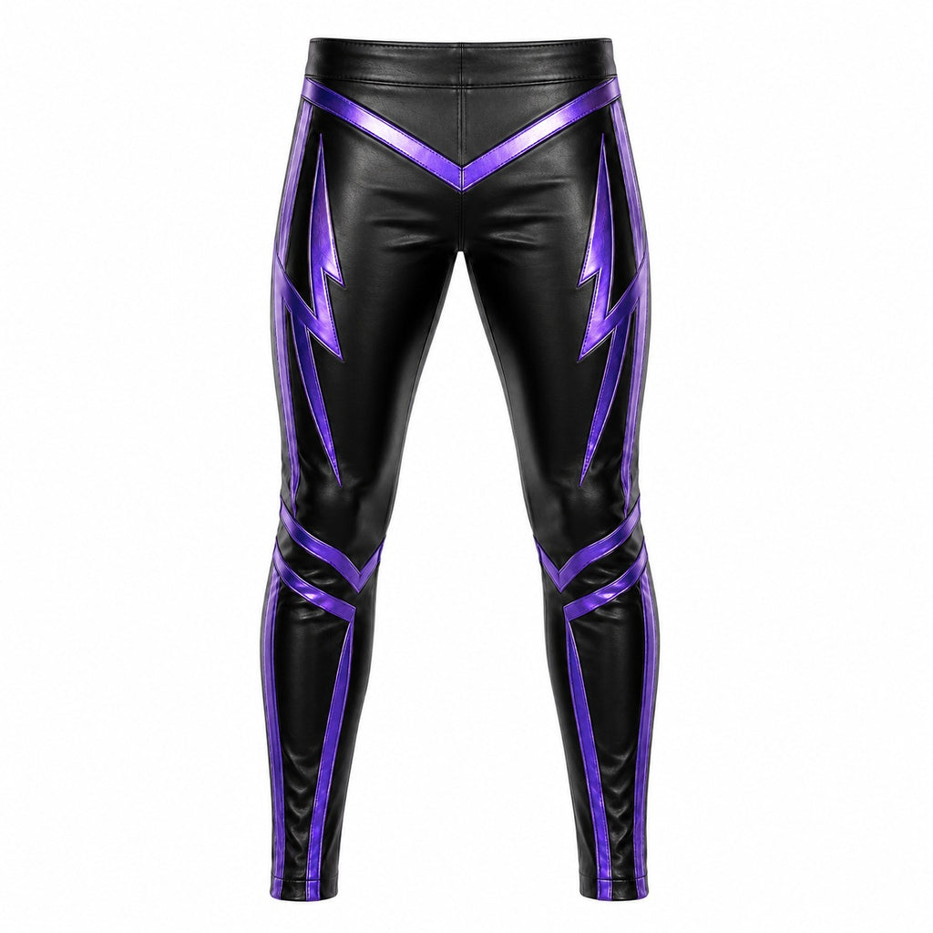 Custom Black & Purple Wrestling Pants – Pro Wrestling Gear