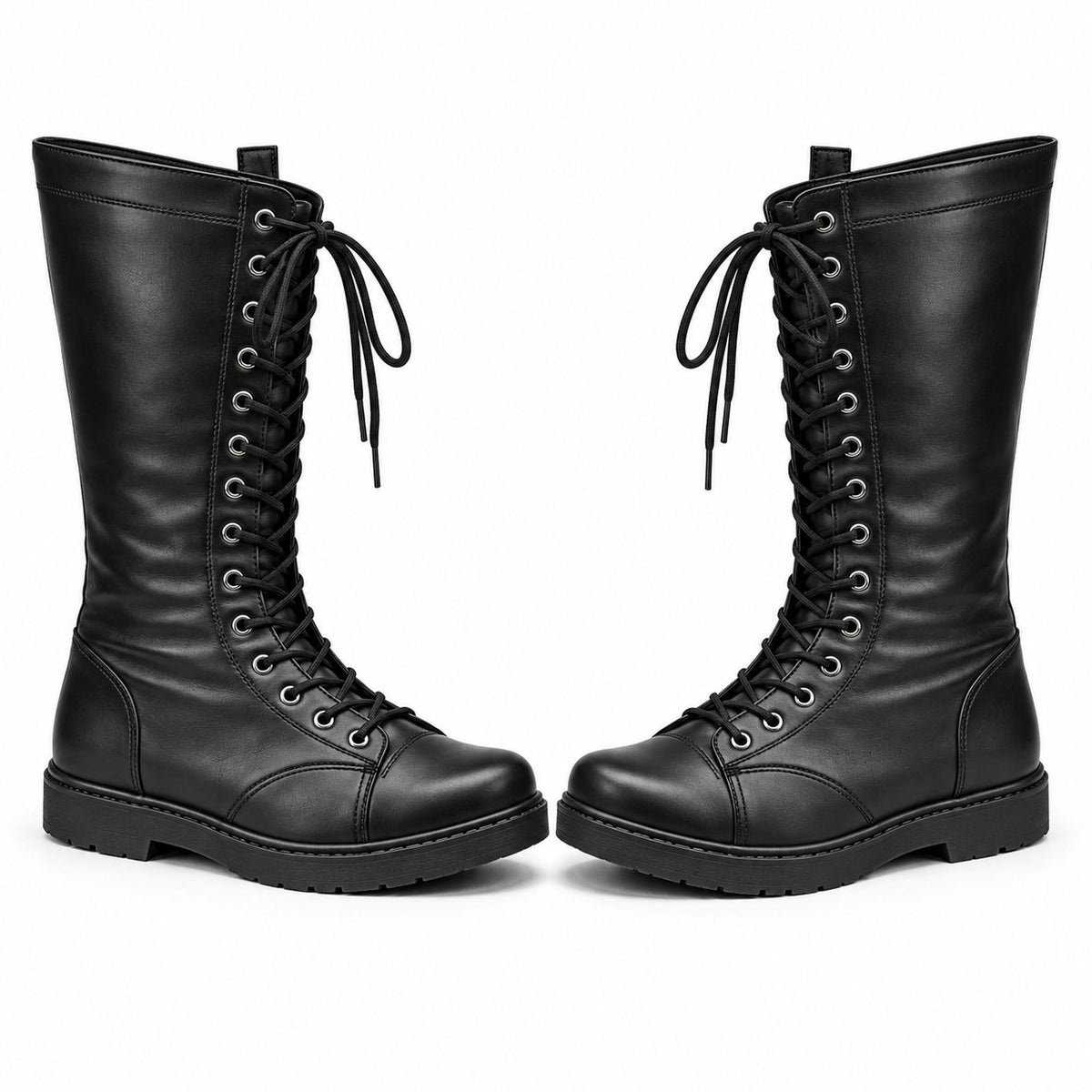 Black Wrestling Boots for Men & Women – High Top Lace-Up Pro Wrestling Ring Shoes