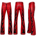 Custom Red & Black Flame Wrestling Pants – Pro Wrestling Gear