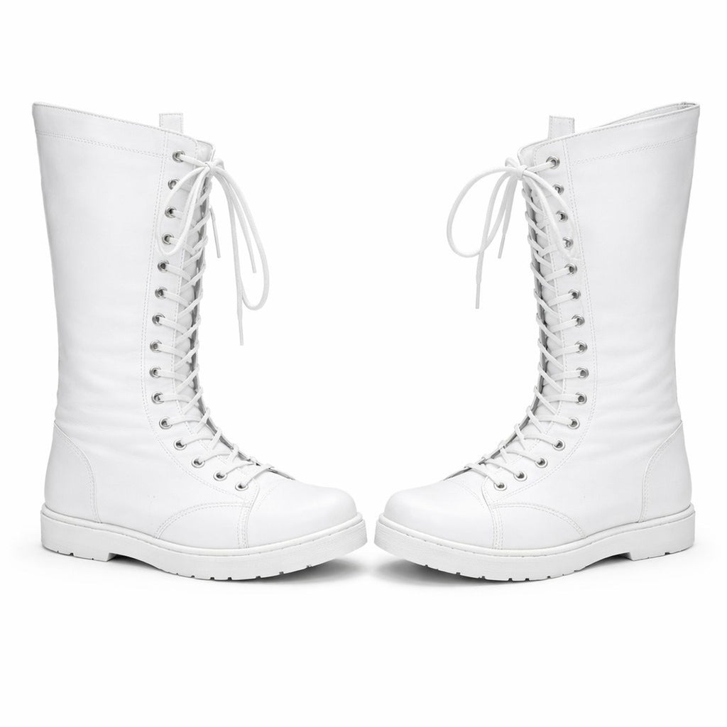 Black Wrestling Boots for Men & Women – High Top Lace-Up Pro Wrestling Ring Shoes