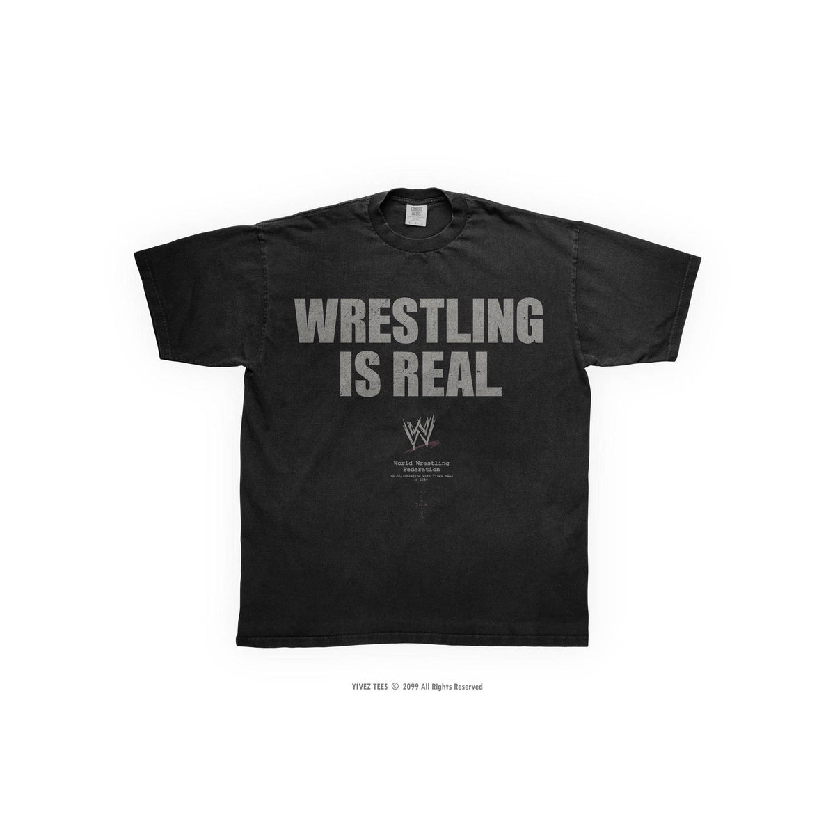 Wrestling Is Real T-Shirt – Black Graphic Wrestling Tee for Men & Women
