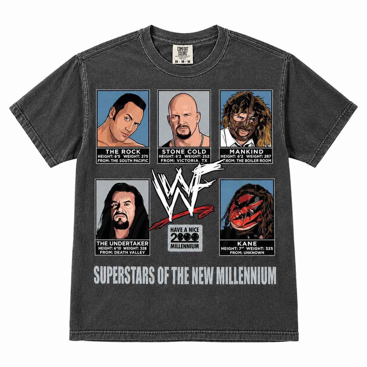 Vintage Wrestling T-Shirt – Superstars of the New Millennium Graphic Tee